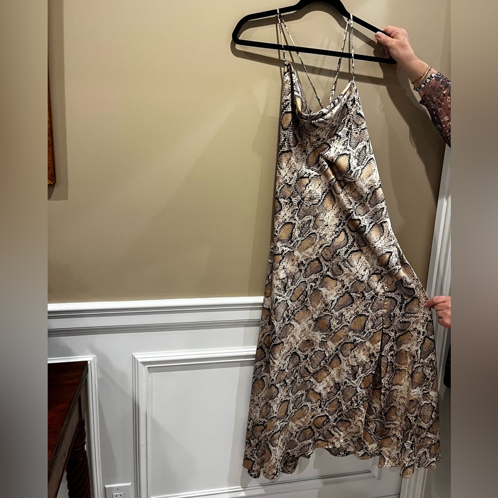 ASTR the Label cheetah slip dress